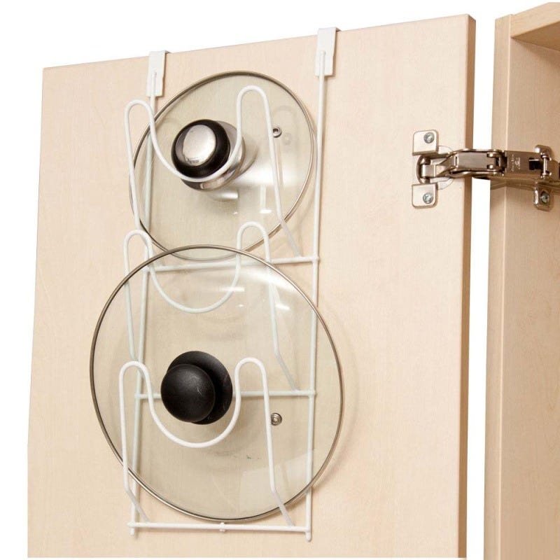 Suporte de tampas para porta branco Metaltru - 1