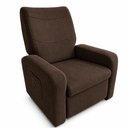 Ver imagem 3 de Poltrona do Papai Reclinável Descanso e Relaxamento Suede Marrom - Unitàlle Estofados