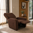 Ver imagem 5 de Poltrona do Papai Reclinável Descanso e Relaxamento Suede Marrom - Unitàlle Estofados