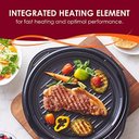Ver imagem 4 de Elite Gourmet Emg1100 Grill Elétrico Indoor 28cm Preto Vidro Temperado