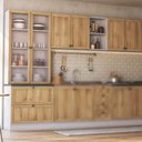 Ver imagem 1 de Armário de Cozinha Completo Ditália Berlim 4 Peças Cvbr B16