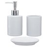 Kit Banheiro Lavabo Conjunto P/ Sabonete Líquido / KB-884 PGB 3 Peças - 1