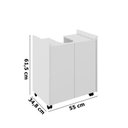 Ver imagem 4 de Gabinete Eccos com Porta Branco – Potenza Móveis