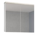 Ver imagem 3 de Armário de Banheiro 90cm 02 Portas Ref 910 Cewal - Branco/arenito