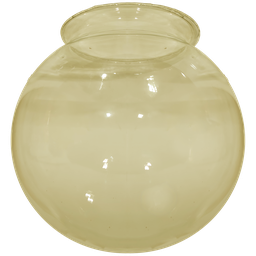Globo de Vidro Ambar Esférico com Colar 10 X 15 Colonial - 1