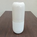 Ver imagem 3 de Vaso Decorativo Enfeite Casa Cerâmica 40x15x15cm Marfim