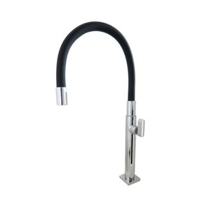 Torneira de mesa para cozinha bica móvel Dom Color Preto - Perflex