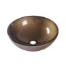 Cuba de sobrepor redonda 30x30cm marrom Coisas e Coisinhas - 1