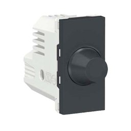 Módulo Dimmer rotativo 127/220V lâmpadas led 1 módulo grafite Schneider - 1