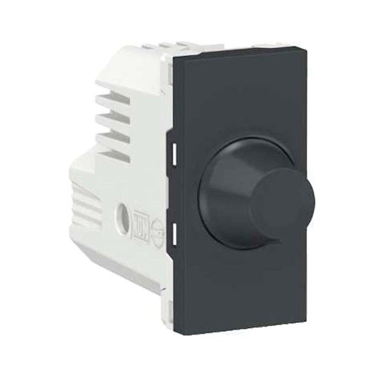 Módulo Dimmer rotativo 127/220V lâmpadas led 1 módulo grafite Schneider