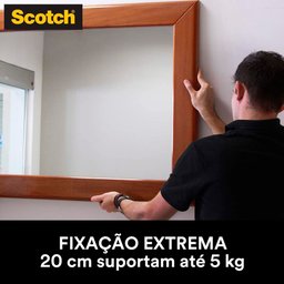 Fita Dupla Face Fixa Forte 24x2m 5kg 3m - 6