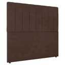Ver imagem 1 de Cabeceira Cama Box Casal King Size Ivana 193cm Veludo - Desk Design Cor Marrom