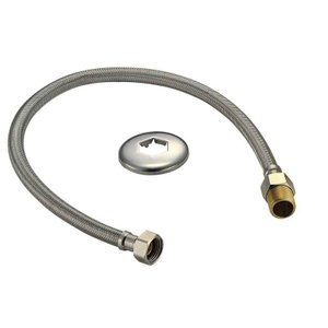 Ligação Flexível Trançada 60cm Cromado - Esteves VLL450IWG