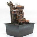 Ver imagem 7 de Fonte Água Decorativa Resina Cascata Iluminação Led Bivolt