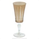 Ver imagem 3 de Conjunto Taça de Vidro para Água Âmbar Lapidada