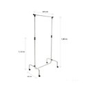 Ver imagem 1 de Arara com Rodinhas de Aço Prata Standard Secalux