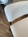 Ver imagem 6 de Kit 2 Banquetas Baixa Fenix Camurça Creme N-12