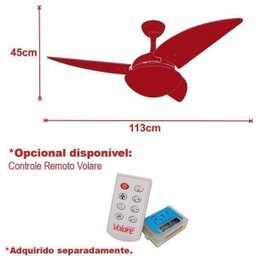 Ventilador de Teto Ventax Ii 3 Pás Volare 220V - 3 Ventilador de Teto Ventax Ii 3 Pás Volare 220V - 3