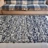 Tapete para Sala Felpudo e Peludo Estilo Boho Rustico Algodão Tear Artesanal 1,50 X 2,00 - Preto-cru - 3