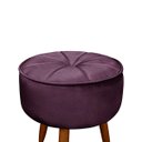 Ver imagem 1 de Puff Redondo Para Sala Pé Palito Ariel Petala - VS Decor Puff Decorativo Sala Quarto Recepção Escrit