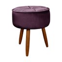 Ver imagem 2 de Puff Redondo Para Sala Pé Palito Ariel Petala - VS Decor Puff Decorativo Sala Quarto Recepção Escrit
