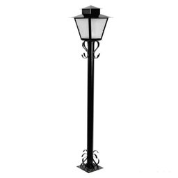 Poste de Jardim Colonial Quadrado P3 Preto 1,76Mt Ideal - 2