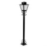 Poste de Jardim Colonial Quadrado P3 Preto 1,76Mt Ideal - 2