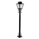 Ver imagem 2 de Poste de Jardim Colonial Quadrado P3 Preto 1,76Mt Ideal