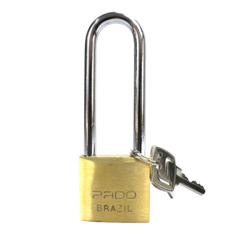 CADEADO DE LATÃO COM HASTE LONGA 35/75 PADO