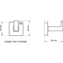 Ver imagem 3 de Cabide Trip Cromado Docol