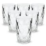 Jogo Copo Diamante Transparente Grande 370ml 6 peças - 1