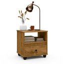 Ver imagem 2 de Mesa De Cabeceira Box Com Nicho E Gaveta -  Beauty Móveis Freijó