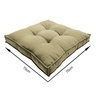 Almofada Futon Decoração 70x70 Cm Bege - 6