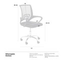 Ver imagem 7 de Kit 4 cadeiras de rodízios Tok escritório home office telinha