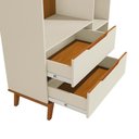 Ver imagem 3 de Quarto Infantil Completo 4 Peças Crescer Argila-Jequetiba com Guarda-Roupa Cômoda Cama Kappesberg