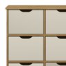 Nicho Organizador 9 Gavetas com Rodízios Freijó/off White - Qmovi - 5