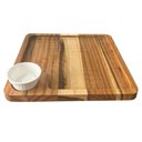 Ver imagem 5 de Tábua com Ramekin 30ml Petisqueira 22,5cm Teca Zanline Aperitivos Frios