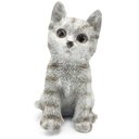 Ver imagem 1 de Estatueta Gato Realista Decorativo Enfeite Sala Casa Estátua Resina Animal Pet Gatinho Decoração - C
