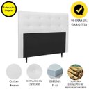 Ver imagem 4 de Cabeceira Estofada Cama Casal 140 Cm Helena Corino Branco