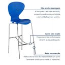 Ver imagem 7 de Kit 6 Banquetas Alta com Encosto Flash Azul