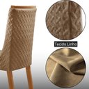 Ver imagem 5 de Mesa de Jantar Isadora 120 cm Tampo MDF Vidro Canto Copo com 4 Cadeiras Carolina Moderna Mobília