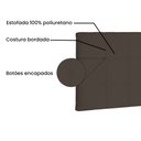 Ver imagem 4 de Cabeceira Painel Queen 1,60m Verona Suede Marrom Café - Pallazio