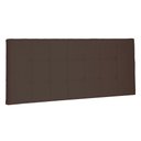 Ver imagem 1 de Cabeceira Painel Queen 1,60m Verona Suede Marrom Café - Pallazio