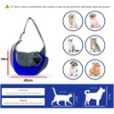 Ver imagem 6 de Bolsa Canguru Cao Gato Cachorro Pet Mochila Carregador Pequeno Porte Transporte Ombro Costas Transve