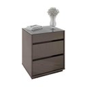 Ver imagem 1 de Mesa Cabeceira 3 Gavetas Belize Cinza Perola - Casa D