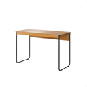 Ver imagem 2 de Mesa Escrivaninha Criare Minimalista em Aço e Mdf Resistente:canela