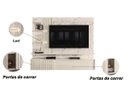 Ver imagem 3 de Painel Para Tv Até 65'' 3 Portas Led Bancada Suspensa Atena Calacata Off White - Madetec