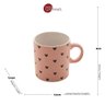 Conjunto 6 Canecas Cerâmica Coração Sortidas 200 ML - Bon Gourmet - 3