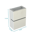 Ver imagem 2 de Arandela De Aluminio G9 Bivolt Branca Rioprelustres 6206 Arandela 6206