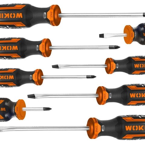 Conjunto de Chaves de Fenda e Philips 8 Peças Wokin